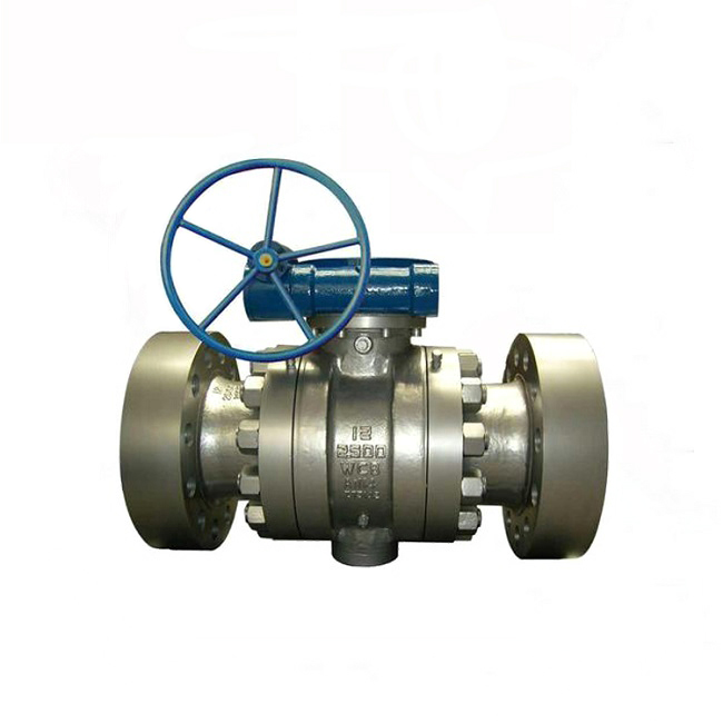Worm gear ball valve