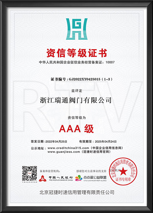 资信等级证书